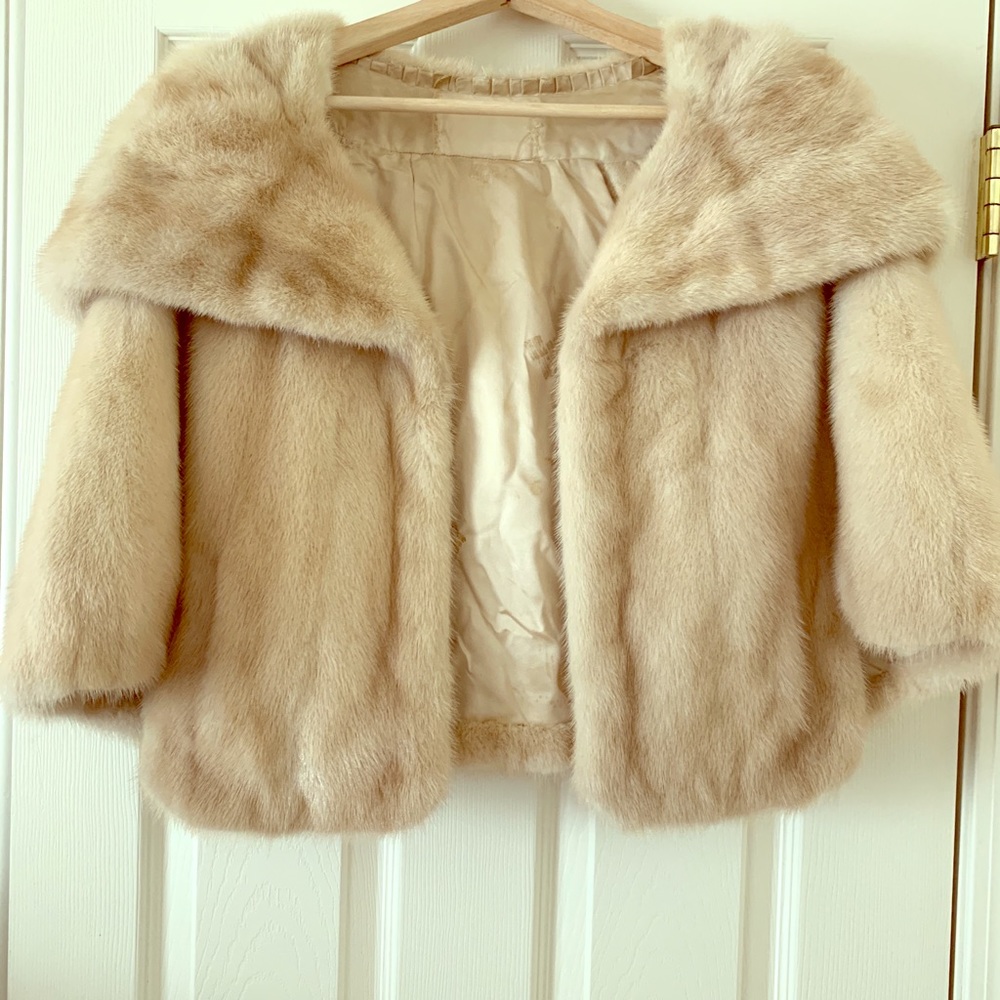 vintage minx (REAL) capelet, jacket, coat!